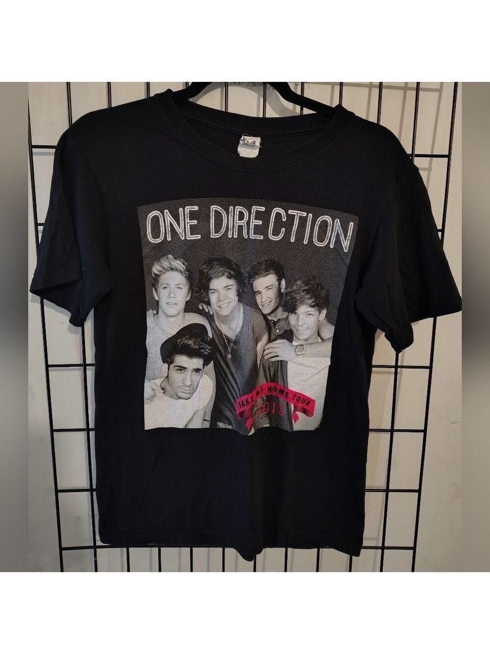 One Direction Take Me Home Tour 2013 Black Graphic Concert Tee